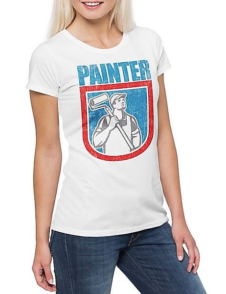 Urban Backwoods Print-Shirt Painter I Damen T-Shirt Maler Artist Lackierer günstig online kaufen