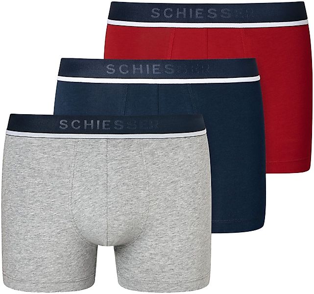 Schiesser Boxer "95/5" 3er-Pack, mit sportlichem Logo-Webgummibund günstig online kaufen
