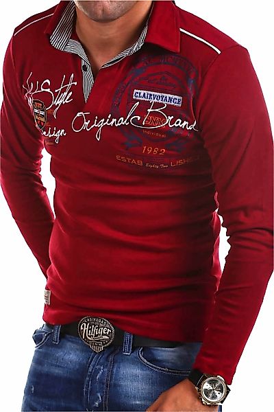 behype Poloshirt "Ambition", mit Hemdkragen und Prints günstig online kaufen