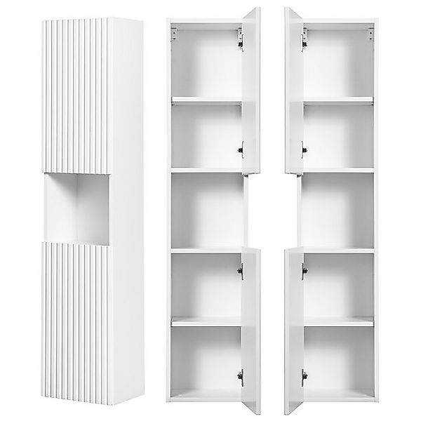 Lomadox Hochschrank NEWPORT-56-WHITE Badschrank, weiß mit günstig online kaufen