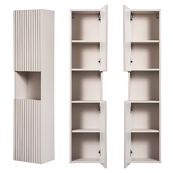 Lomadox Hochschrank NEWPORT-56-CASHMERE Badschrank, kaschmir mit günstig online kaufen