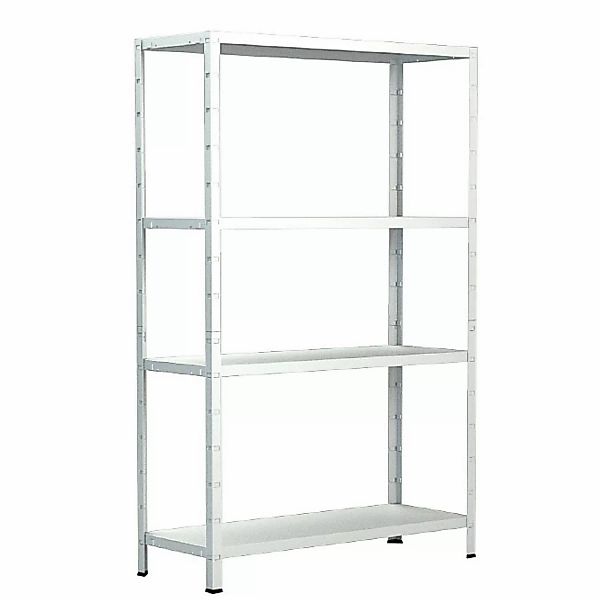 Schulte Steck-Grundregal 180 cm x 100 cm x 40 cm Weiß günstig online kaufen