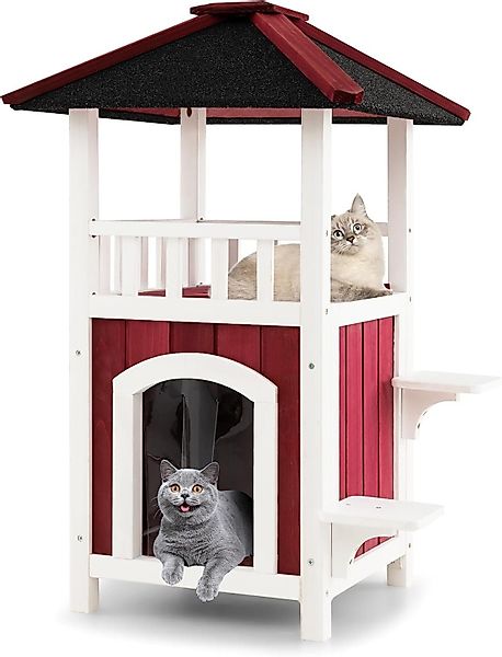 KOMFOTTEU Tierhaus Katzenhaus, PVC-Türvorhang, 58 × günstig online kaufen
