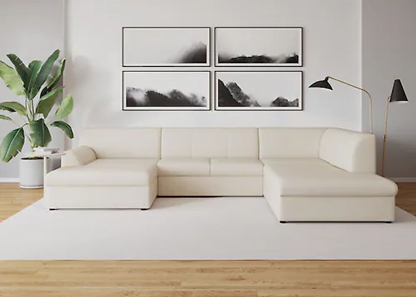 DOMO collection Wohnlandschaft "Topper, elegant und zeitlos, komfortabel, U günstig online kaufen