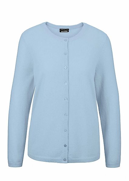 GOLDNER Strickjacke "Kurzgröße Kaschmirstrickjacke mit Rundhals" Ohne günstig online kaufen