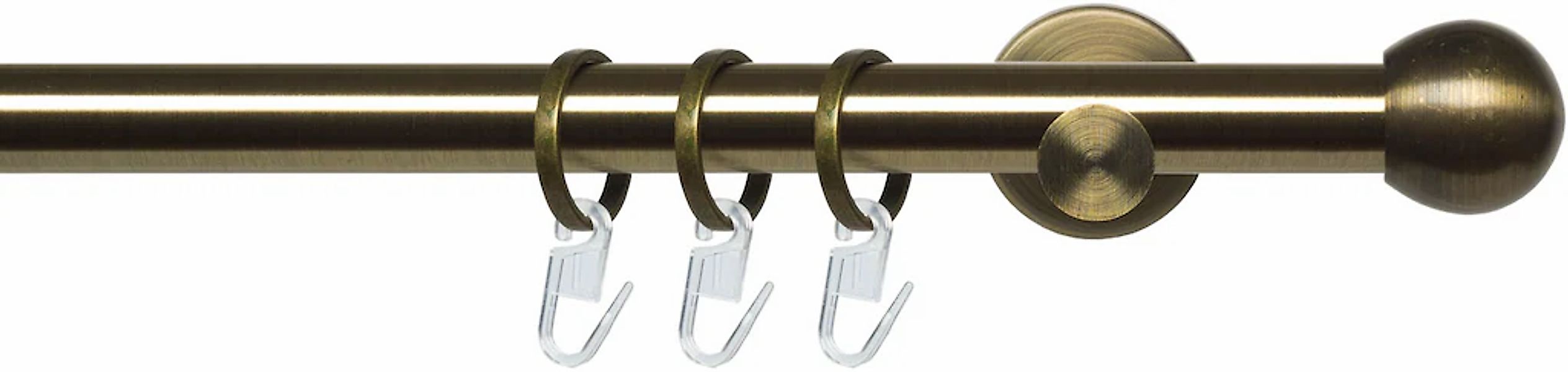 Liedeco Gardinenstange "Stilgarnitur 20 mm Blues Kugel" Ø 20 mm 1 läufig-lä günstig online kaufen