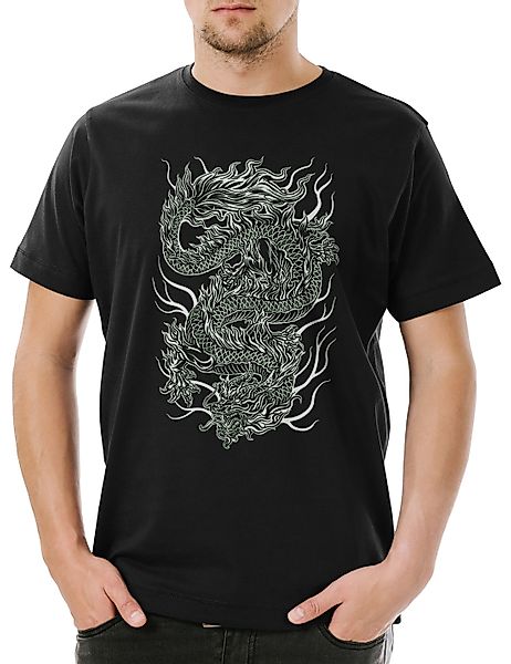 Urban Backwoods Print-Shirt Chinese Tattoo Dragon günstig online kaufen