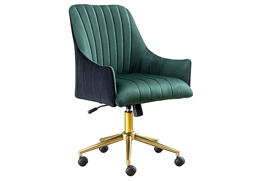 SeedWave Bürostuhl Plissierter Samtstuhl mit Rollen, Höhenverstellbar Drehs günstig online kaufen