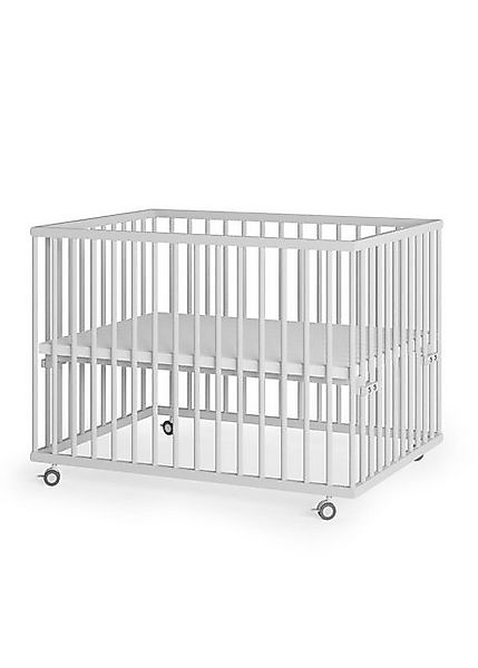 Sämann Babybett Laufgitter 75x100 cm weiß Premium Kollektion Laufstall für günstig online kaufen