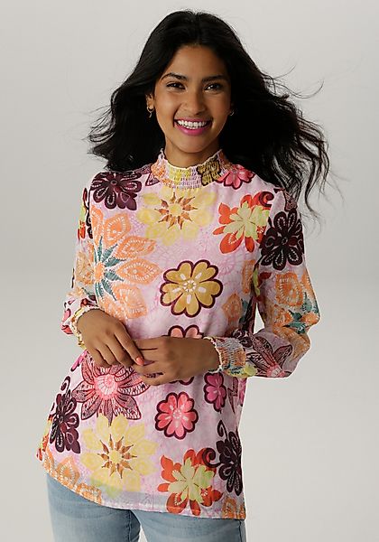 Aniston SELECTED Chiffonbluse mit Blumendruck und günstig online kaufen