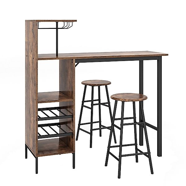 COSTWAY Bartisch (3 TLG. mit Hockern), günstig online kaufen