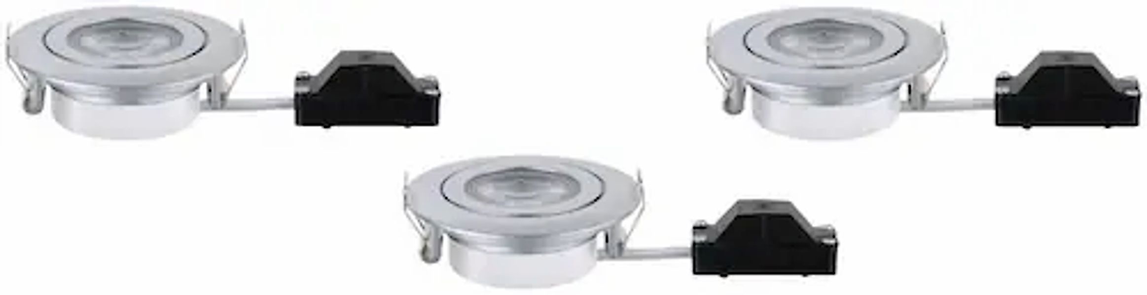 Paulmann LED Einbauleuchte, 3er-Set, LED fest integriert, Ø 8,2 cm günstig online kaufen
