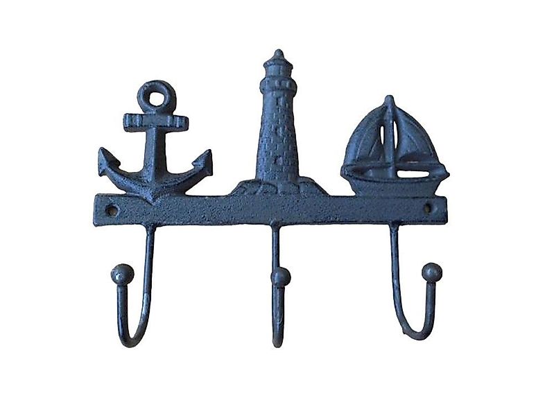 Deko-Impression Hakenleiste Hakenleiste Wandgarderobe Maritim 3er günstig online kaufen