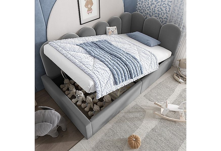 Flieks Polsterbett, Tagesbett Schlafsofa Daybett 90x200cm mit hydraulischem günstig online kaufen