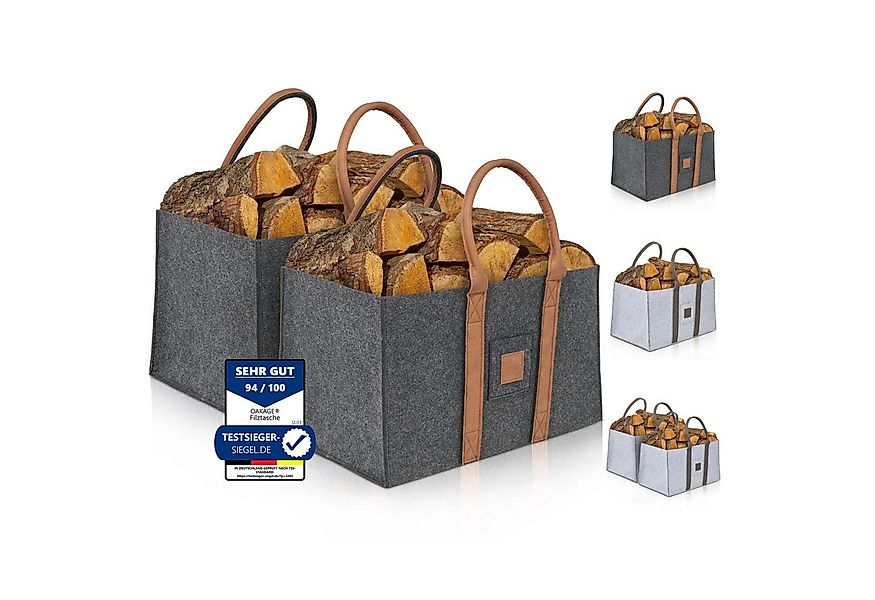 OAKAGE Kaminholzkorb Allzweckkorb Holzkorb für Kaminholz Feuerholzkorb Kami günstig online kaufen