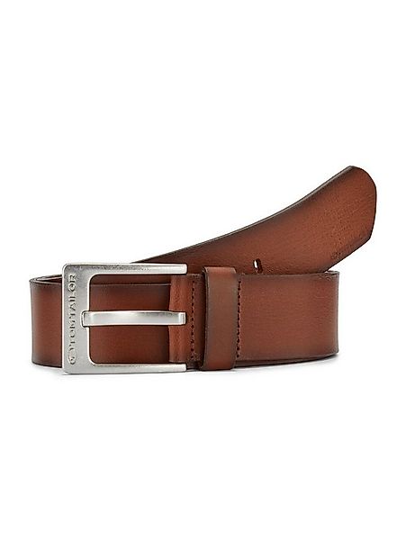 TOM TAILOR Ledergürtel Belts TTCALVIN Ledergürtel mit eckiger Dornschließe günstig online kaufen