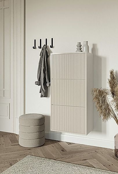 Selsey Hängeschuhschrank VELDIO Wand-Schuhkipper mit 3 Klappen, 50 cm breit günstig online kaufen