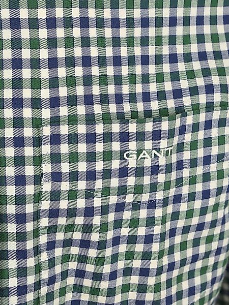 Gant Casual Hemd Twill Blau Grün - Größe 3XL günstig online kaufen