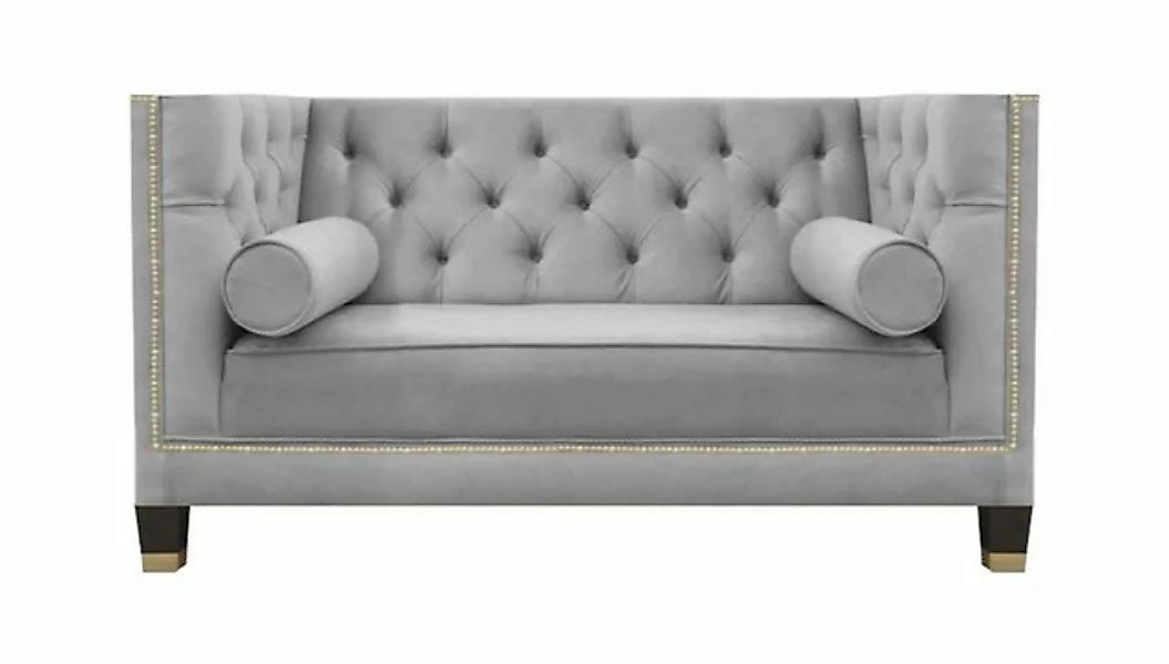 JVmoebel 2-Sitzer Chesterfield Designer Sofa Zweisitzer Couch Wohnzimmer Lu günstig online kaufen