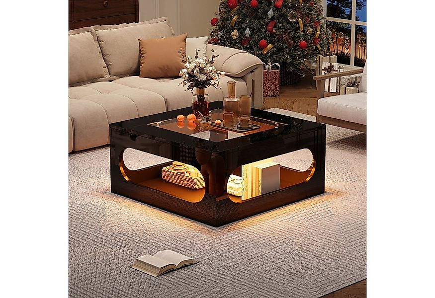 OKWISH Couchtisch ausgehöhlter Wohnzimmertisch in der Mitte (Satztisch, Woh günstig online kaufen