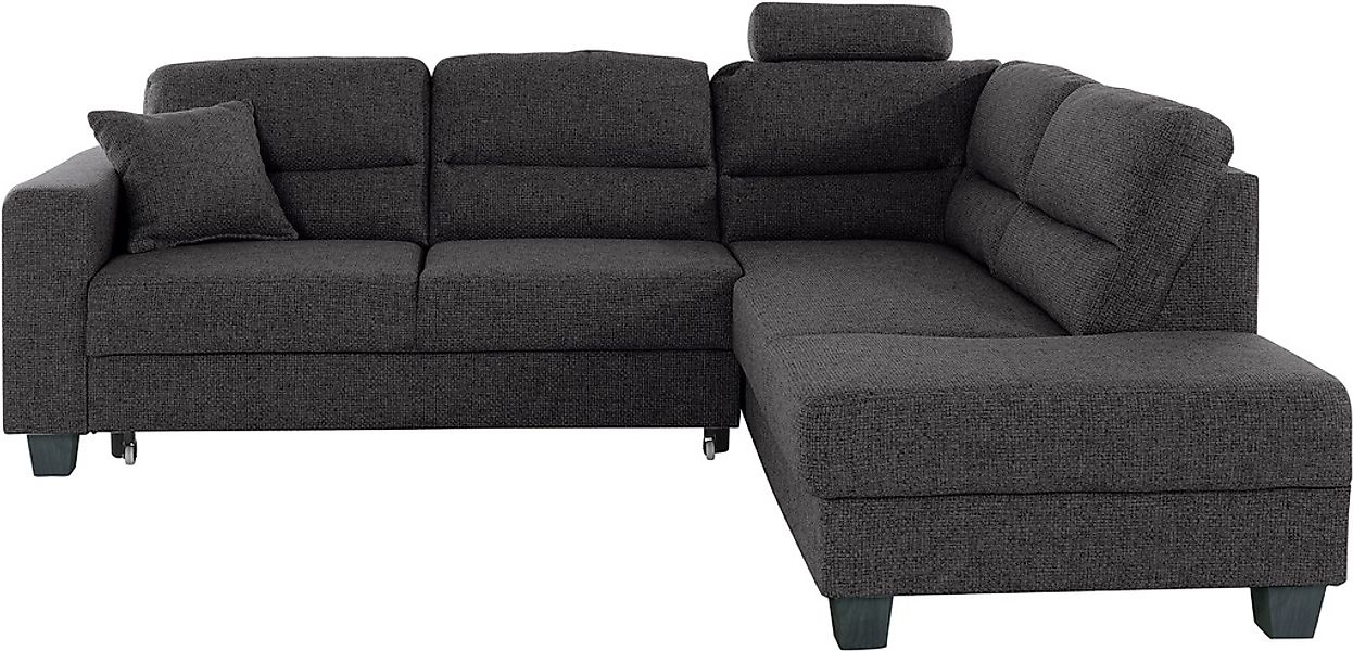 TRENDMANUFAKTUR Ecksofa »Chamber, zeitlos und modern, hoher Sitzkomfort, L- günstig online kaufen