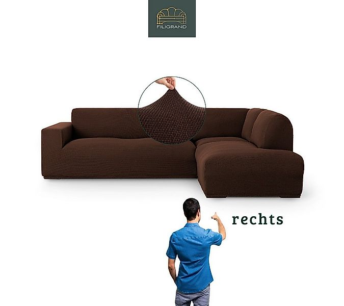 Belmarti Ecksofahusse Bezug für Ecksofa mit Halbinsel rechts/links, elastis günstig online kaufen
