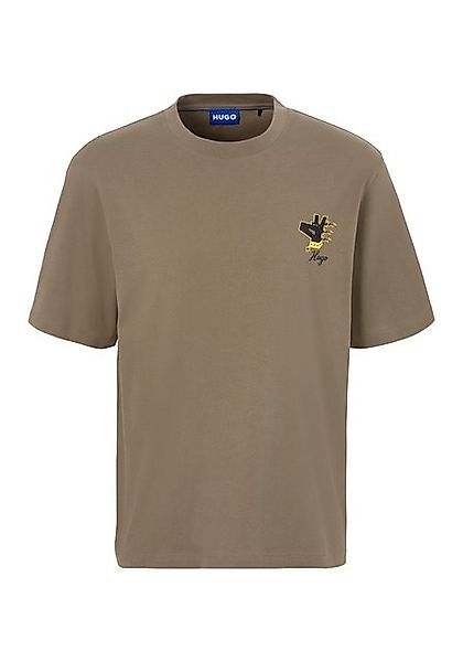 HUGO Blue T-Shirt Nagulop mit großem Druck hinten günstig online kaufen