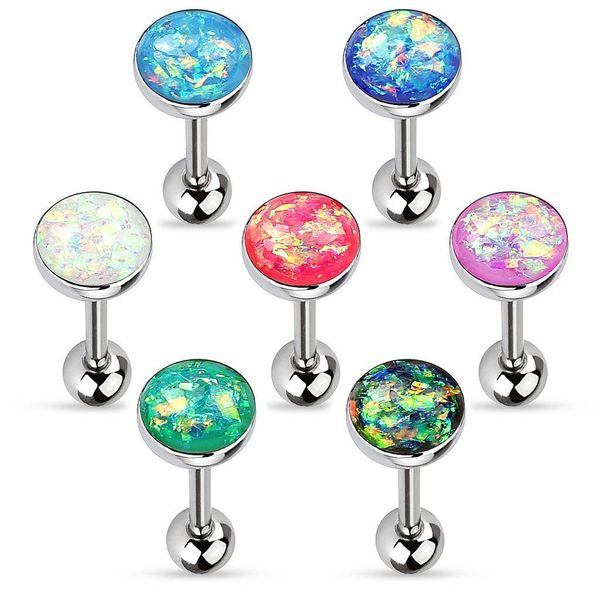 Taffstyle Piercing-Set Zungenpiercing Kugel Multi Opal günstig online kaufen