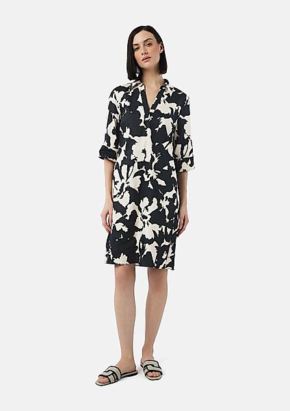Comma Minikleid Kurzes Popeline-Kleid mit Hemdkragen günstig online kaufen