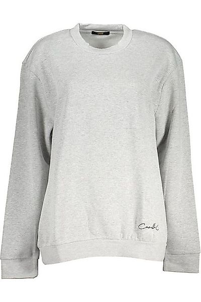 Cavalli Class Sweatshirt Elegantes Damen Langarm-Sweatshirt Grau mit günstig online kaufen