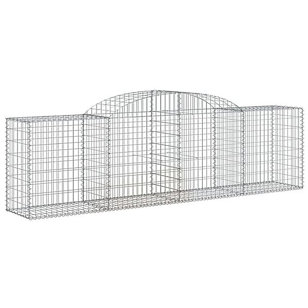 vidaXL Gabionen mit Hochbogen 8 Stk 300x50x80/100 cm Eisen 1671138 günstig online kaufen