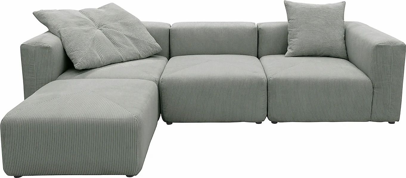 RAUM.ID Ecksofa »Gerrid L-Form«, Cord-Bezug, Modulsofa, bestehend aus Eck- günstig online kaufen