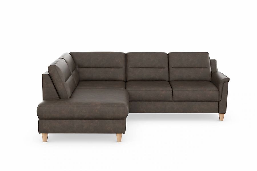 sit&more Ecksofa "Farö L-Form" inklusive Federkern, wahlweise mit Bettfunkt günstig online kaufen