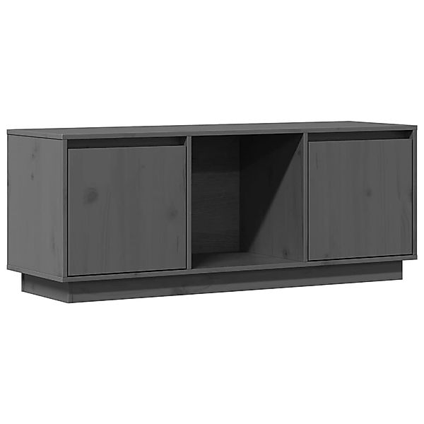 VidaXL TV-Schrank Grau 110,5x35x44 cm Massivholz Kiefür günstig online kaufen