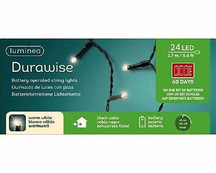 Kaemingk LED-Lichterkette LED Durawise Basic-Beleuchtung L.172.5cm günstig online kaufen