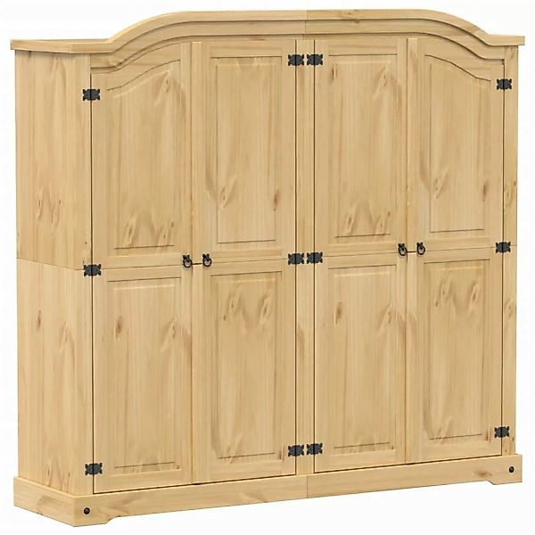 vidaXL Kleiderschrank Corona 194x52x186 cm Massivholz Kiefer günstig online kaufen