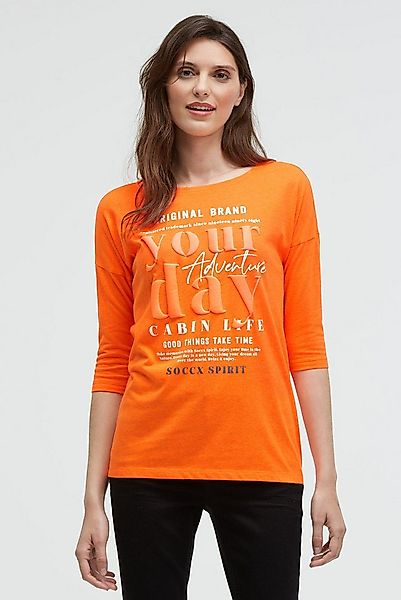 SOCCX 3/4-Arm-Shirt mit Baumwolle günstig online kaufen