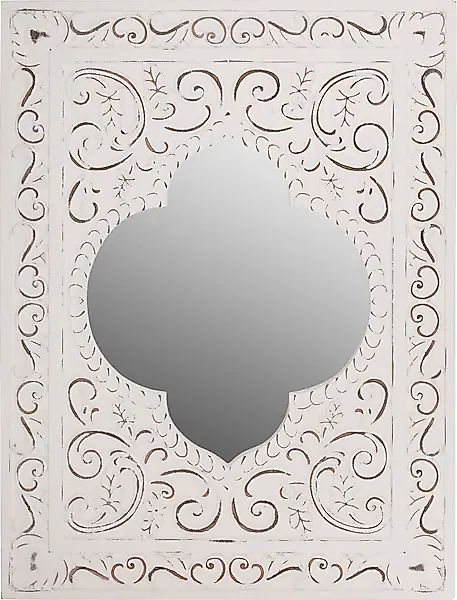 my Flair Dekospiegel »Felicitas« Wandspiegel, weiß, Landhaus, rechteckig, O günstig online kaufen