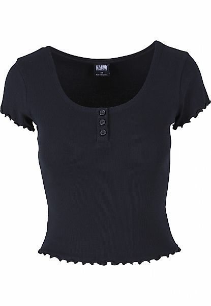 URBAN CLASSICS T-Shirt "Urban Classics Damen Ladies Rib Babylock Tee" 1 Stk günstig online kaufen