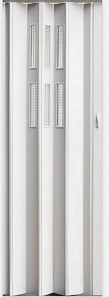 Vivaldi Falttür Schiebetür Farbe weiß Fenster H. 202 cm Türbreite bis 96 cm günstig online kaufen