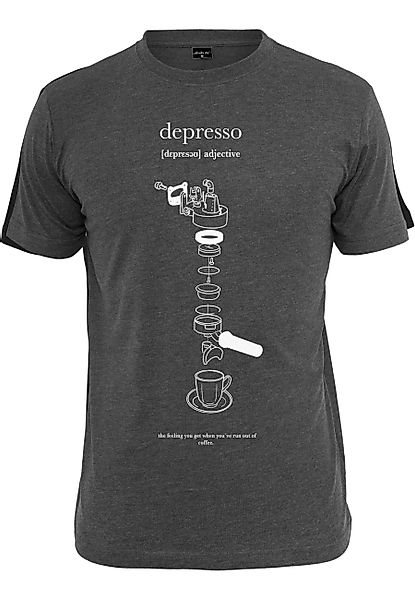 MisterTee Kurzarmshirt MisterTee Herren Depresso Tee günstig online kaufen