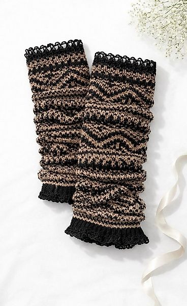 Lycille Beinstulpen Beinstulpen aus Baumwolle mit Fair-Isle-Muster (1 Paar) günstig online kaufen
