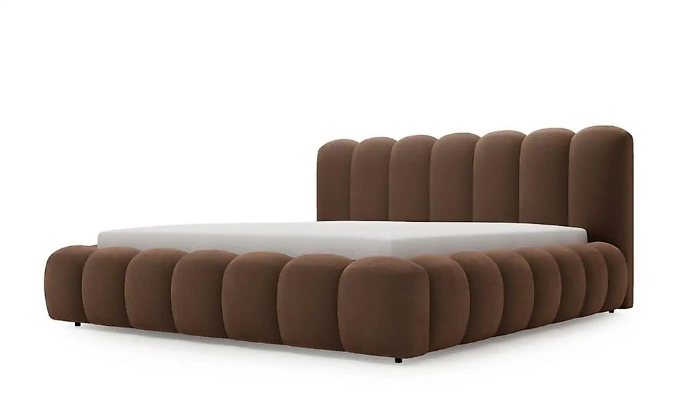 Polsterbett mit Stauraum Avianna ¦ braun ¦ Maße (cm): B: 202 H: 93 Betten > günstig online kaufen
