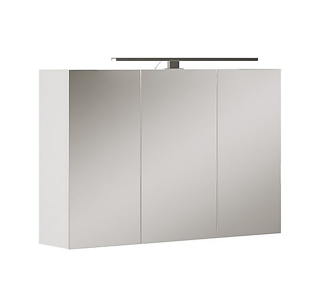 Vicco Badezimmerspiegelschrank Lavio, Weiß, 90 x 60 cm mit LED-Beleuchtung günstig online kaufen