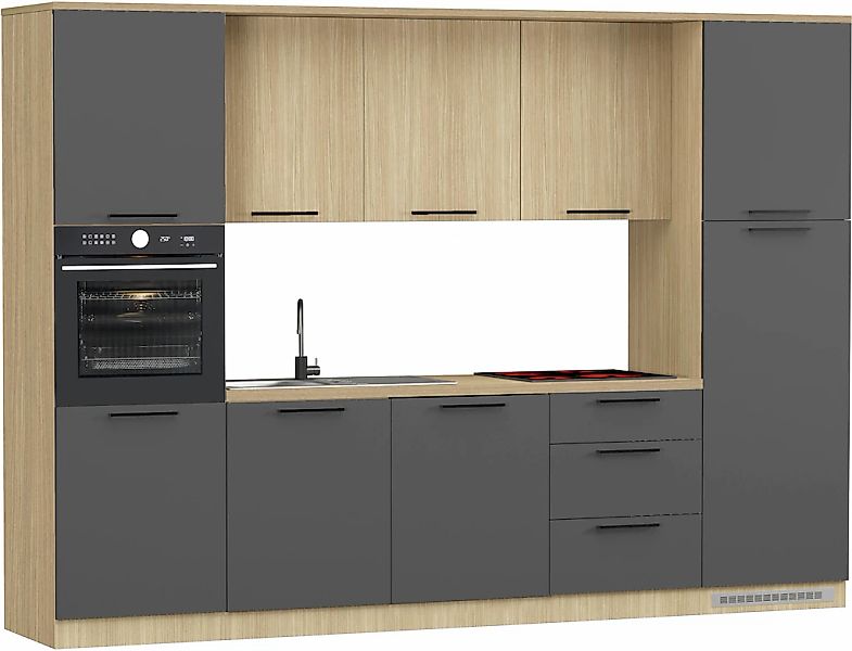 KOCHSTATION Küchenzeile "KS-Luna, Einbauküche, Zeilenküche, Küchenblock" Br günstig online kaufen