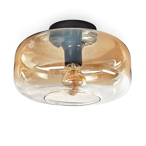 hofstein Deckenleuchte runde Deckenlampe aus Metall/Glas günstig online kaufen
