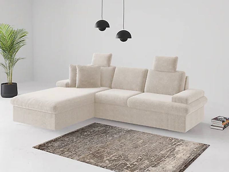 sit&more Ecksofa »Moreno«, mit Armteilverstellung,wahlweise mit Bettfunktio günstig online kaufen
