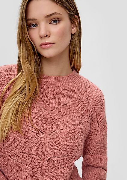 QS Strickpullover Strickpullover mit Zopfmuster günstig online kaufen