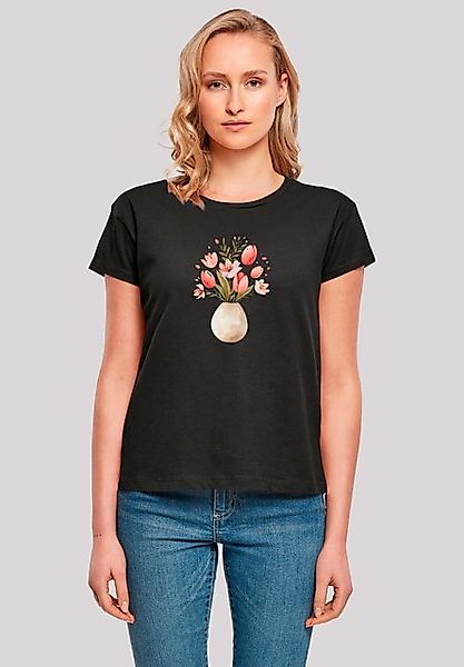 F4NT4STIC T-Shirt Rosa Frühlingsblumenstrauß in Vase Premium Qualität günstig online kaufen