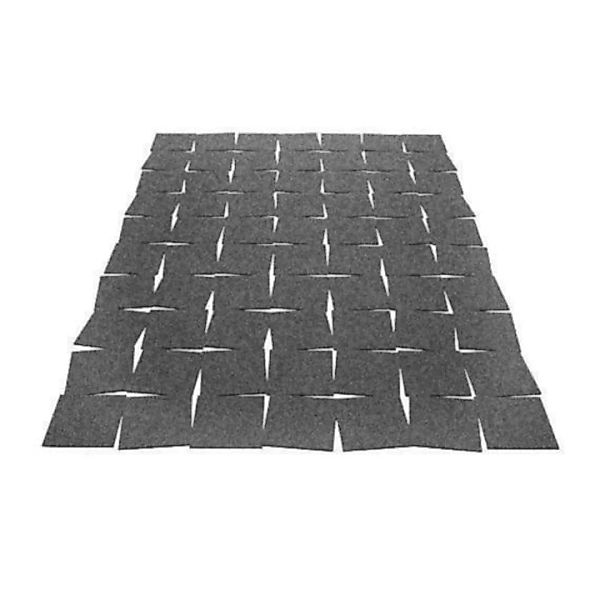 Hey-Sign - Hey-Sign Tiles Teppich - anthrazit/Filz/5mm/LxBxH 200x140x0,5cm günstig online kaufen